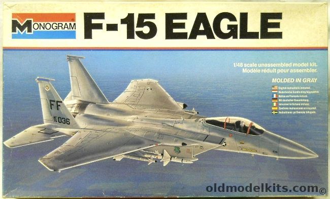 Monogram 1/48 F-15 Eagle, 5801 plastic model kit