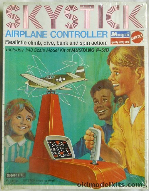 Monogram 1/1 Skystick Airplane Controller - With P-51B Mustang, 5901 plastic model kit