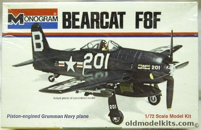 Monogram 1/72 Grumman F8F Bearcat - White Box Issue, 6789 plastic model kit