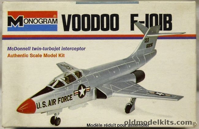 Monogram 1/109 Voodoo F-101B - White Box Issue, 6791 plastic model kit