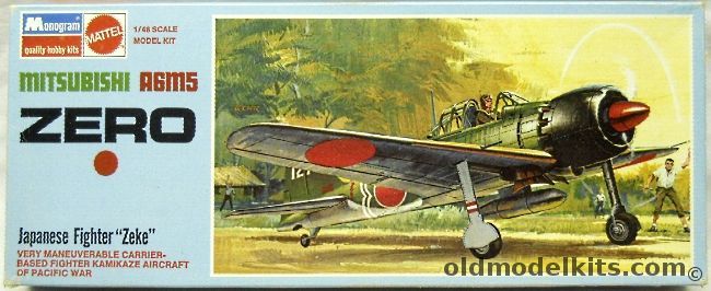 Monogram 1/48 Mitsubishi A6M5 Zero - Blue Box Issue, 6799 plastic model kit