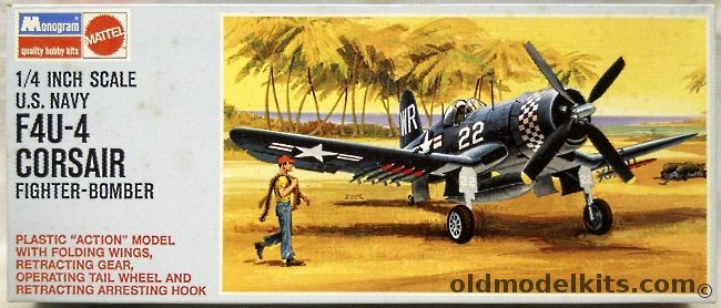 Monogram 1/48 F4U-4 Corsair Fighter Bomber - (F4U4), 6833 plastic model kit