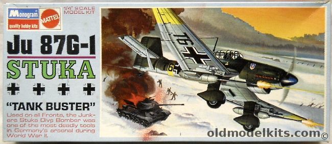 Monogram 1/48 Stuka Ju-87 G-1 Rudel - Blue Box Issue, 6840 plastic model kit