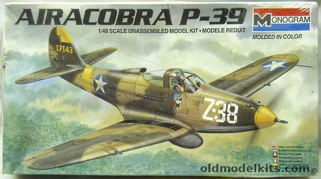Monogram 1/48 P-39 Airacobra - 488th Fighter Squadron 59th Fighter Group, 6844 plastic model kit
