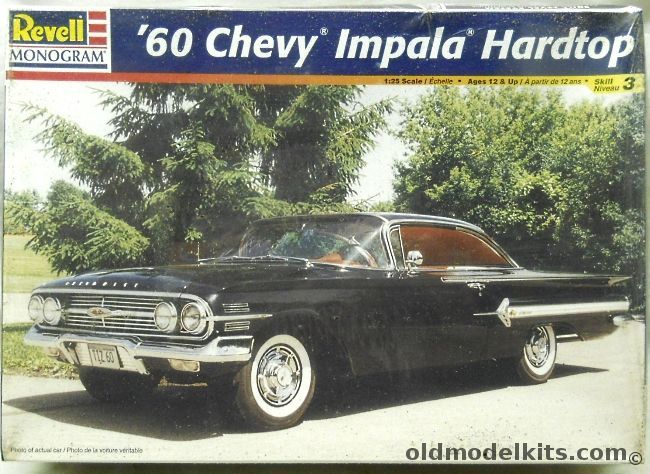 Monogram 1/25 1960 Chevrolet Impala 2 Door Hardtop, 85-2532 plastic model kit