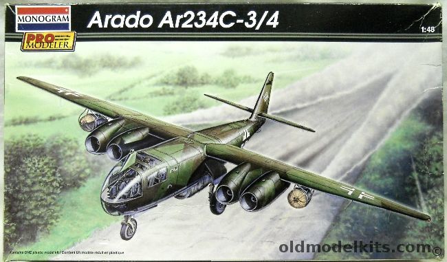 Monogram 1/48 Arado Ar-234C-3/4 With Unicraft Ar-234 Jager/AWAC Conversion - III./KG76 flown by Ofw. Johne / 1.(F)/123 - Pro Modeler Issue - (Ar-234), 85-5979 plastic model kit
