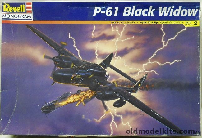 Monogram 1/48 P-61 Black Widow, 85-7546 plastic model kit