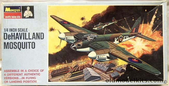 Monogram 1/48 De Havilland Mosquito - NF II / Mk IV / FB VI / II - Blue Box Issue, PA129-200 plastic model kit