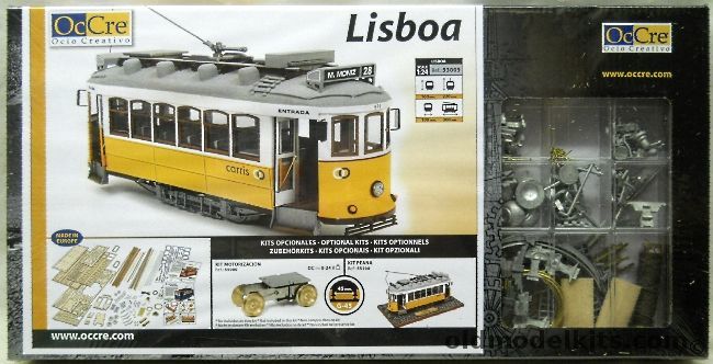 Ocio Creativo 1/24 Lisboa Tram Street Car 701/735 1930s - G Scale - (OcCre), 53005 plastic model kit
