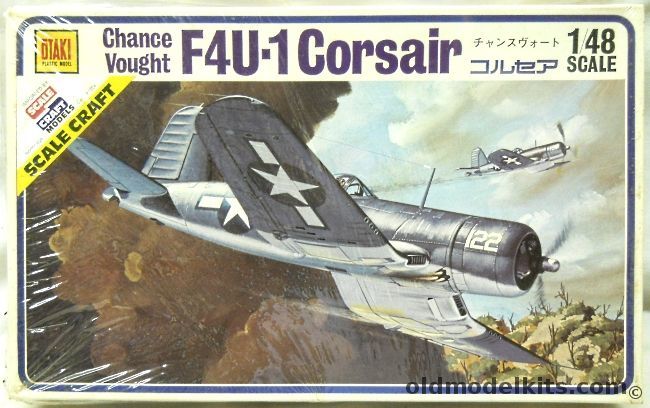 Otaki 1/48 Chance Vought F4U-1 Corsair - 111 Marine Lt. D. Dilong / Royal New Zealand Air Force / Corsair Mk II Royal Navy - (F4U1), OT2-27-400 plastic model kit