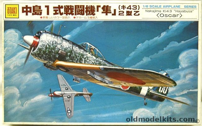 Otaki 1/48 Japanese Army Ki-43 Hayabusa Oscar - With Markings for Three Aircraft, OT2-5-500 plastic model kit