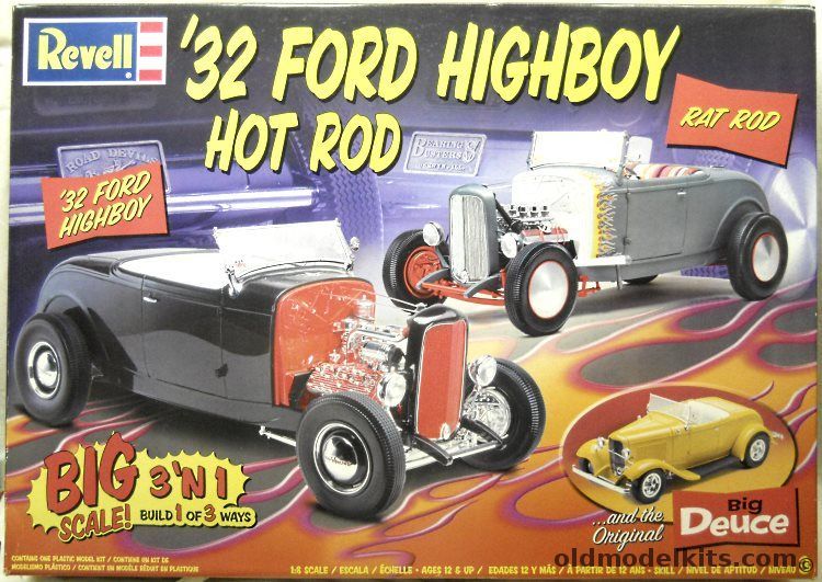 Revell 1/8 Big Deuce '32 Ford Highboy Rat Rod - (Ex-Monogram), 85-2616 plastic model kit