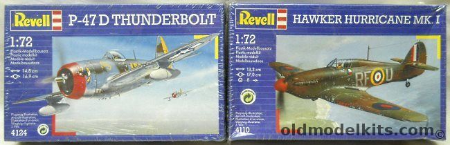 Revell 1/72 P-47D Thunderbolt / Hawker Hurricane I plastic model kit