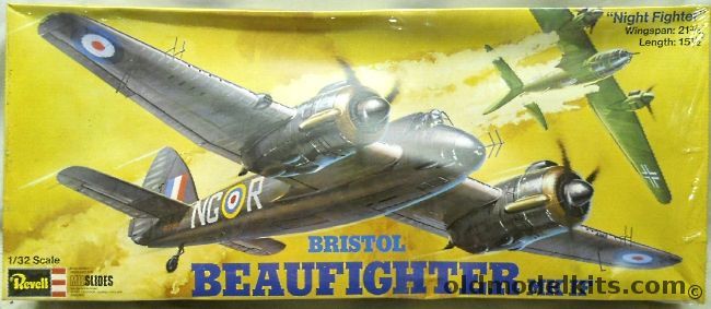 Revell 1/32 Bristol Beaufighter MK IF Night Fighter - Milslides Issue, 0251 plastic model kit