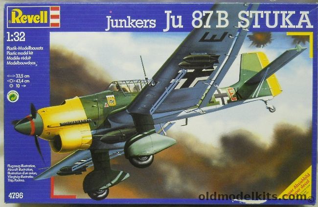 Revell 1/32 Junkers Ju-87B Stuka  - Luftwaffe 3.St.G.5 or 4.St.G.77 Balkans, 04796 plastic model kit
