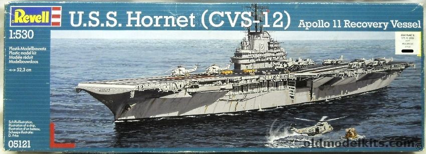 Revell 1/490 USS Hornet Apollo 11 Recovery Vessel CVS12, 05121 plastic model kit