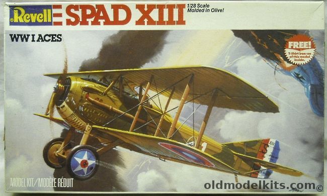 Revell 1/28 Spad XIII With Iron On - Captain Eddie Rickenbacker 94th Aero Squadron, 4418 plastic model kit