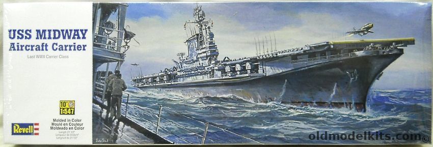 Revell 1/547 USS Midway CVB41 Aircraft Carrier - (Straight Deck), 85-0315 plastic model kit