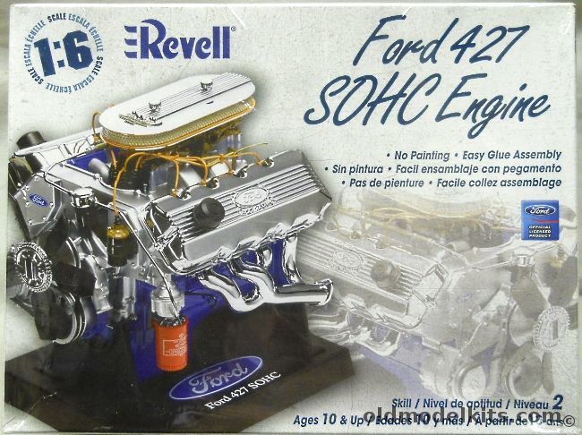 Revell 1/6 Ford 427 SOHC Engine, 85-1565 plastic model kit