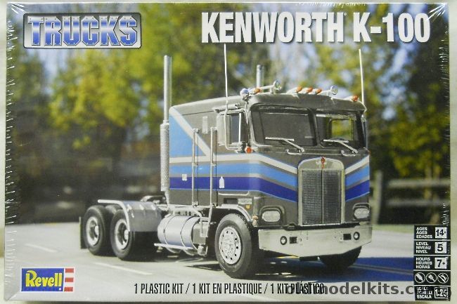 Revell 1/25 Kenworth K-100 Semi Tractor Truck, 85-2513 plastic model kit