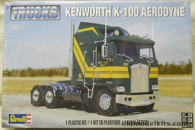 Revell 1/25 Kenworth K-100 Aerodyne Semi Tractor Truck, 85-2514 plastic model kit