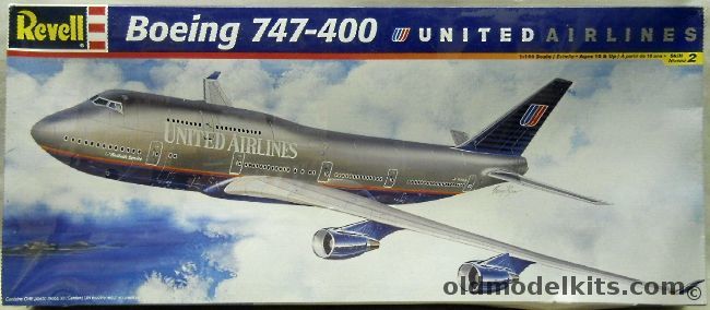 Revell 1/144 Boeing 747-400 United Airlines - (747), 85-4672 plastic model kit