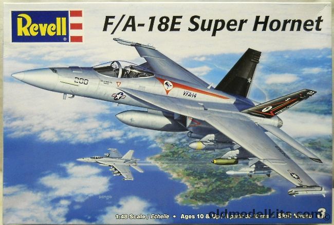 Revell 1/48 F/A-18E Super Hornet - US Navy VFA-41 USS Nimitz BuNo 165861 or 165870, 85-5519 plastic model kit