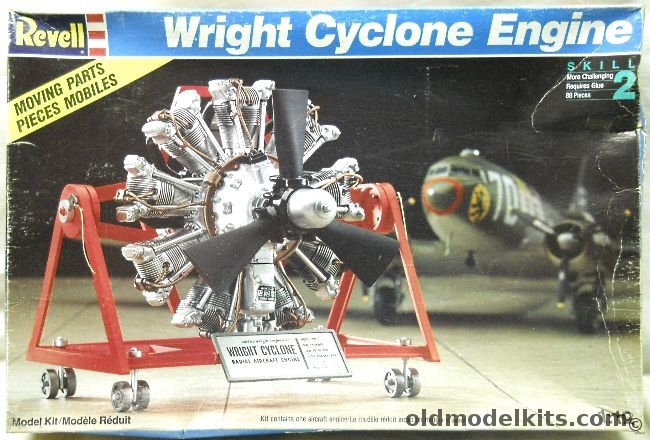 Revell 1/12 Wright Cyclone Radial Engine C9HE - (ex-Monogram), 8881 plastic model kit