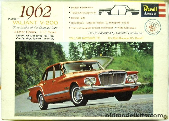 Revell 1/25 1962 Plymouth Valiant V-200 Four Door Sedan - Master Modelers Club Issue, H1250-149 plastic model kit