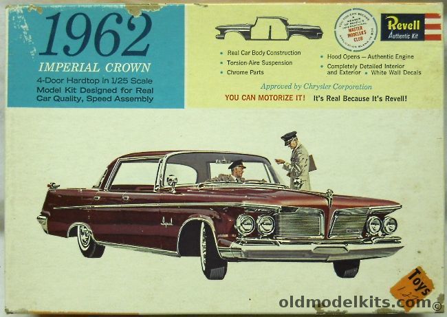 Revell 1/25 1962 Imperial Crown Four Door Hardtop - Master Modelers Club Issue, H1255-149 plastic model kit