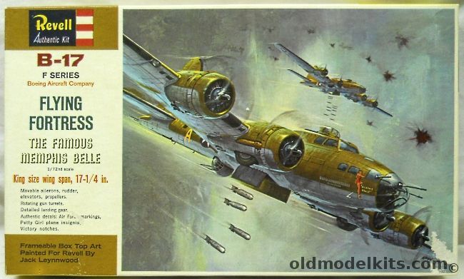 Revell 1/72 B-17F Flying Fortress Memphis Belle, H201-200 plastic model kit