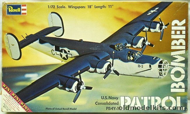 Revell 1/72 PB4Y-1 Patrol Bomber (B-24) - (PB4Y1), H205 plastic model kit