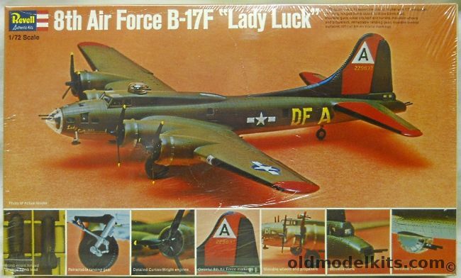 Revell 1/72 Boeing B-17F Flying Fortress 'Lady Luck' 8th Air Force, H209-200 plastic model kit