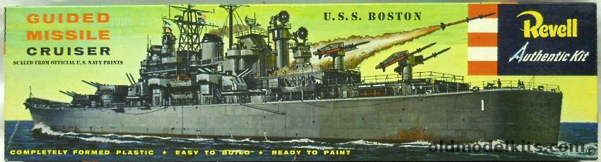 Revell 1/480 USS Boston Guided Missile Cruiser 'S' Issue, H334-169 plastic model kit