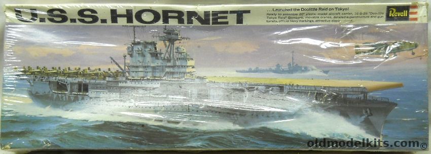 Revell 1/490 USS Hornet CV-8 Aircraft Carrier With Dolittle Raid B-25s, H376-300 plastic model kit