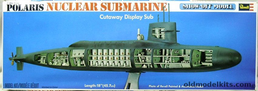 Revell 1/261 Cut Away George Washington Class Polaris Missile Submarine (SSBN), H437 plastic model kit