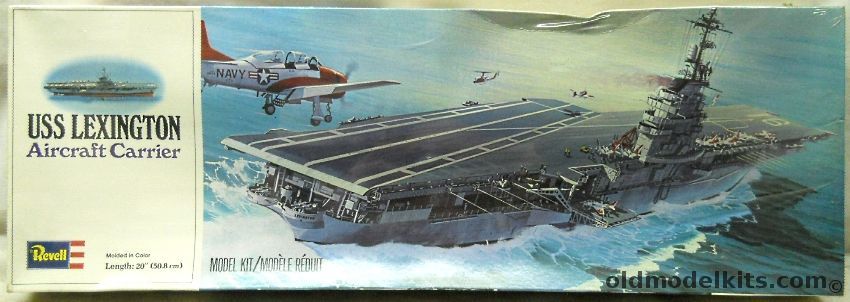 Revell 1/500 USS Lexington CVT-16 Aircraft Carrier - (Essex Class), H444 plastic model kit