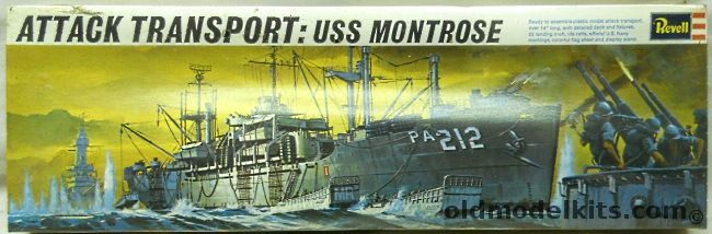 Revell 1/376 Attack Transport USS Montrose PA212 - (USS Randall Attack Transport PA224), H452 plastic model kit