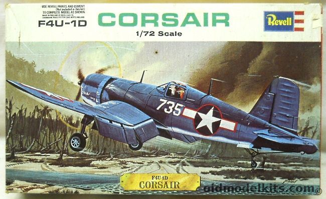 Revell 1/72 Vought F4U-1D Corsair - Great Britain Issue - (F4U1D), H625 plastic model kit