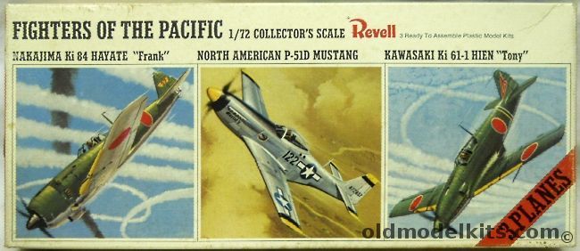 Revell 1/72 3 Fighters of the Pacific Ki-84 Frank  / P-51D Mustang / Ki-61-1 Tony, H686-100 plastic model kit