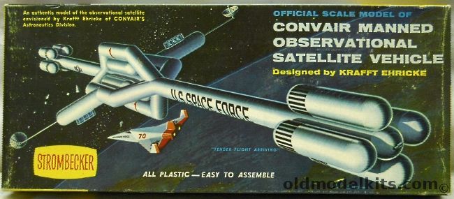 Strombecker 1/200 Convair Manned Observational Satellite Vehicle, D39-100 plastic model kit