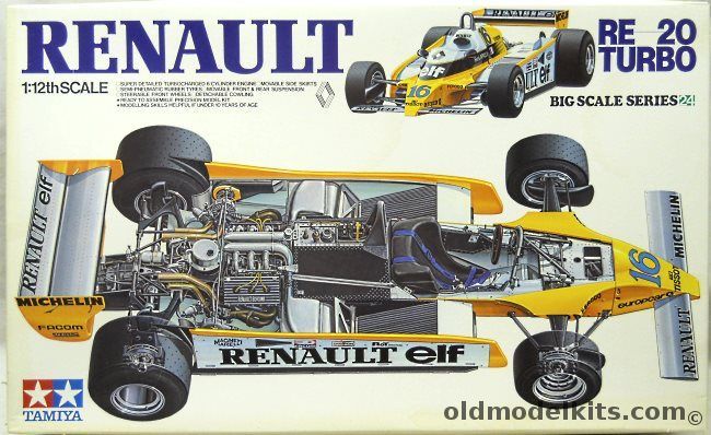 Tamiya 1/12 Renault RE-20 Turbo, BS1226 plastic model kit
