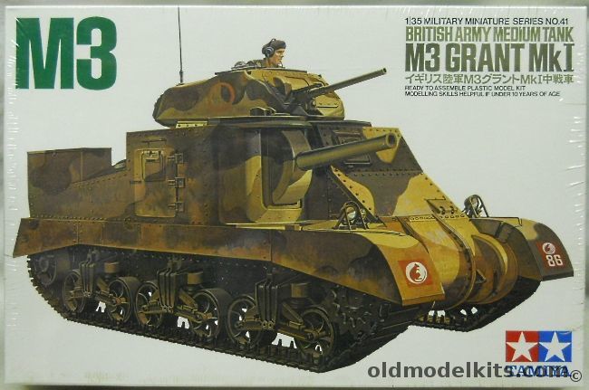 Tamiya 1/35 British M3 Grant Mk1 Meduim Tank, 35041 plastic model kit