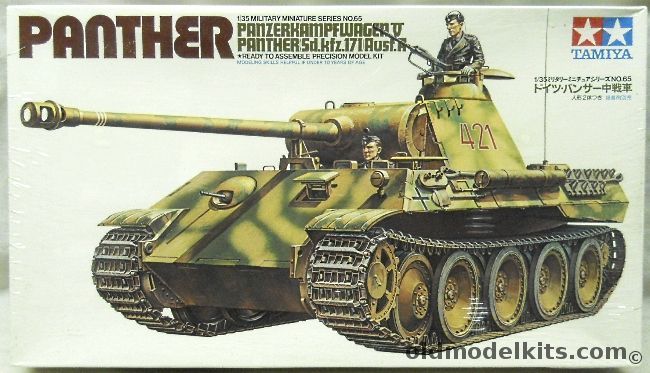 Tamiya 1/35 Sd.Kfz.171 Ausf. A Panther V Tank, 35065 plastic model kit