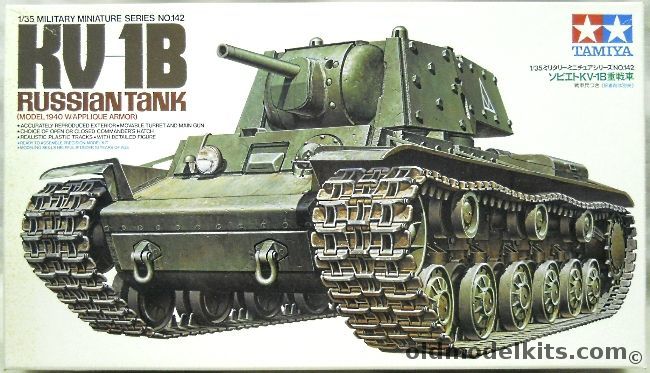 Tamiya 1/35 KV-1B Russian Heavy Tank, 35142 plastic model kit