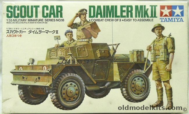 Tamiya 1/35 Daimler Mk II Scout Car, 35018 plastic model kit