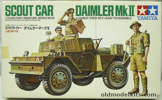 Tamiya 1/35 Daimler Mk II Scout Car, MM118 plastic model kit