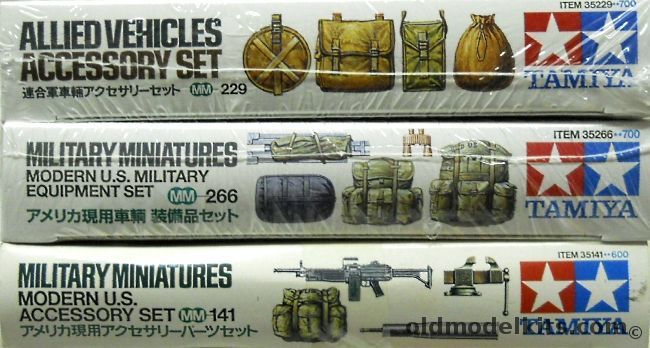 Tamiya 1/35 Allied Vehicles Accessory Set / Modern US Military Equipment Set / Modern US Accessory Set, 35229 plastic model kit