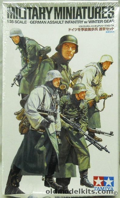 Tamiya 1/35 German Assault Infantry With Winter Gear, 35256 plastic model kit