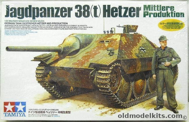 Tamiya 1/35 Jagdpanzer 38(t) Hetzer Middle Production, 35285 plastic model kit